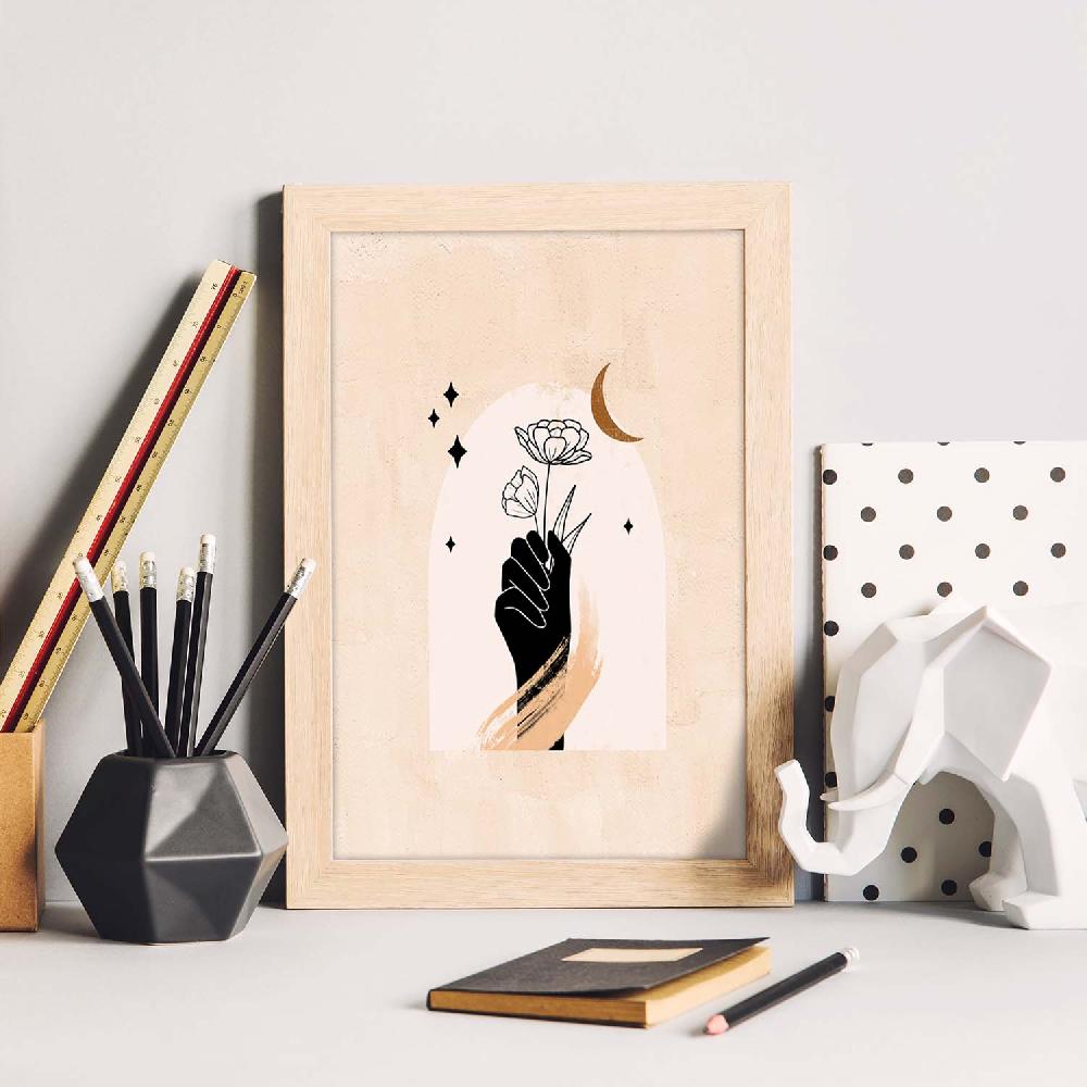 Nacnic Lámina Mística De Soles Y Lunas