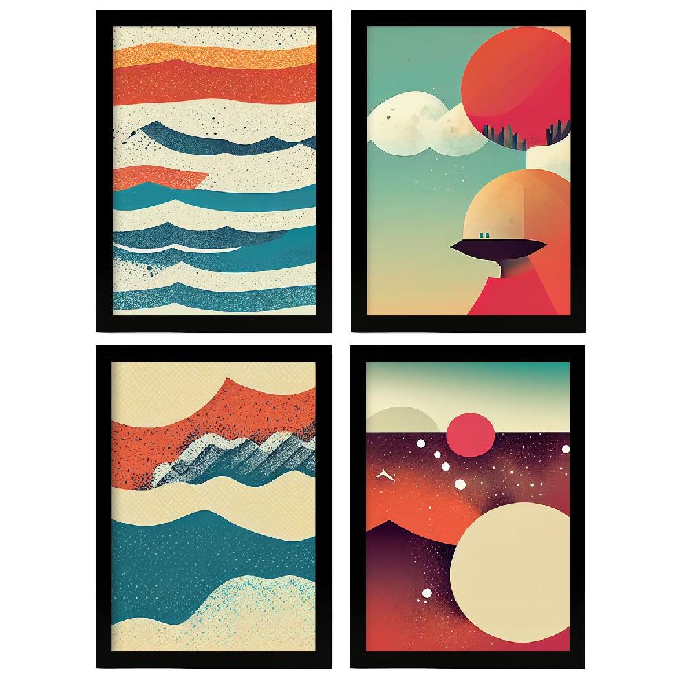 nacnic Lámina Moderna de Galaxia Artística a Color