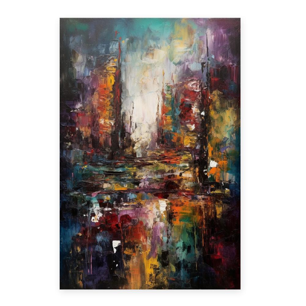 Nacnic Lámina Monocromática De Ciudad Cósmica