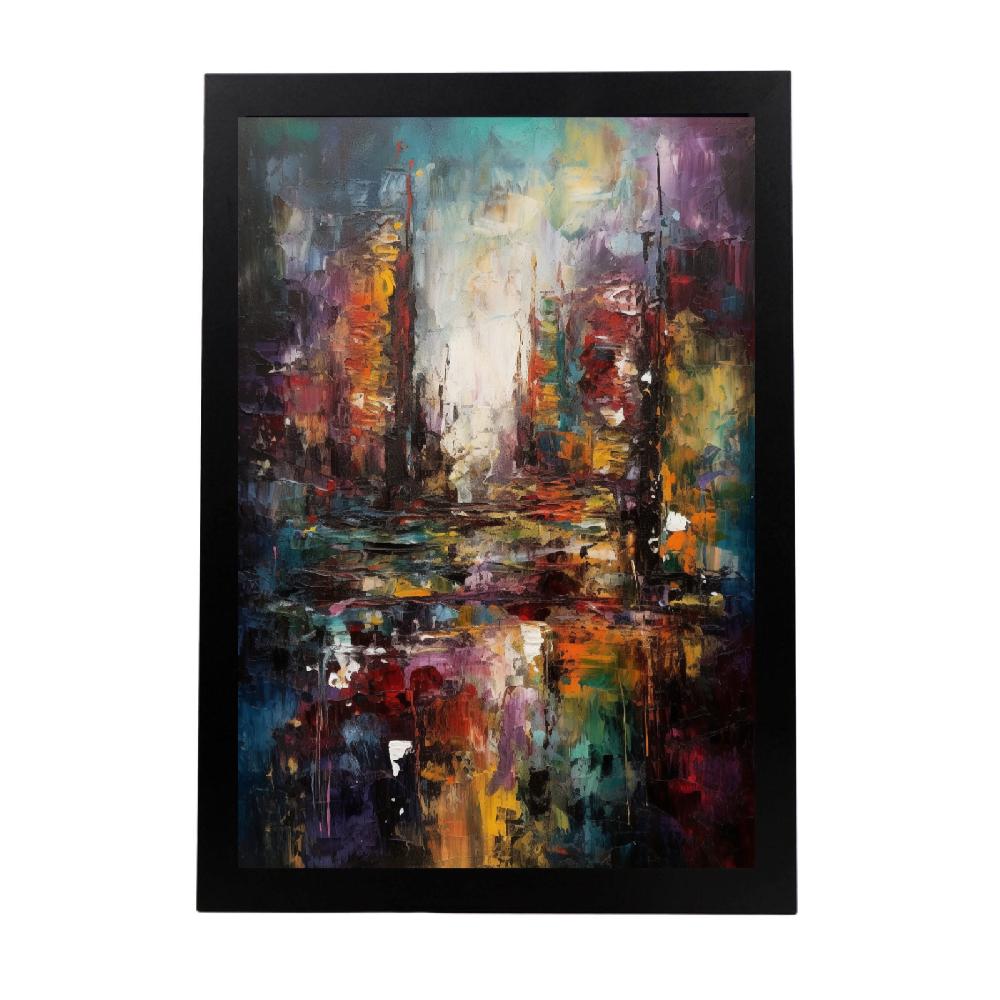 nacnic Lámina monocromática de ciudad cósmica