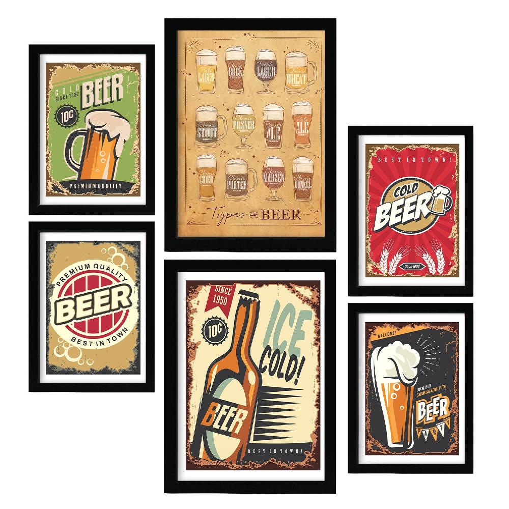 nacnic Lamina Nacnic Cerveza para Dormitorio