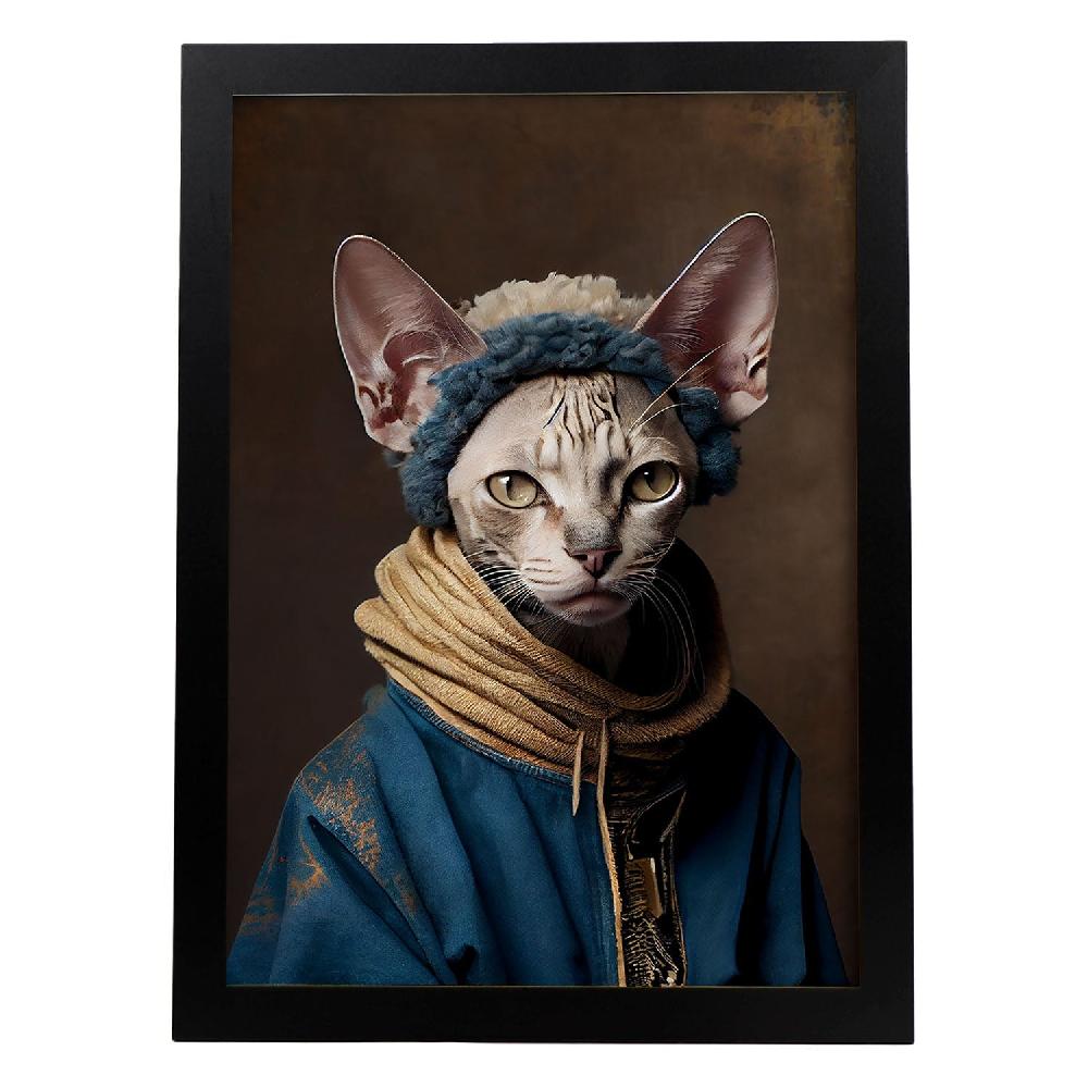 nacnic Lámina Nacnic de Gato Cornish Rex Vestido