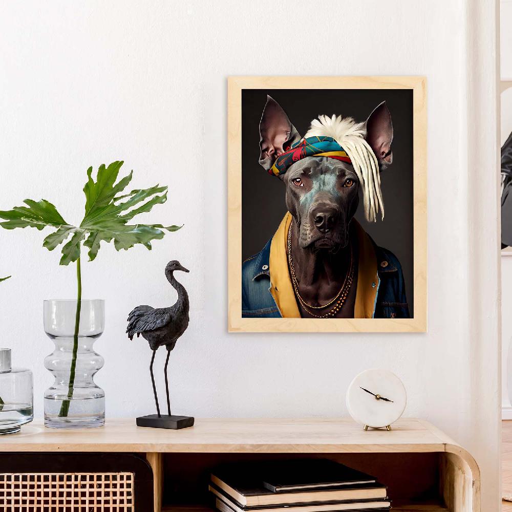 Nacnic Lámina Nacnic De Gran Danés Con Ropa Humana