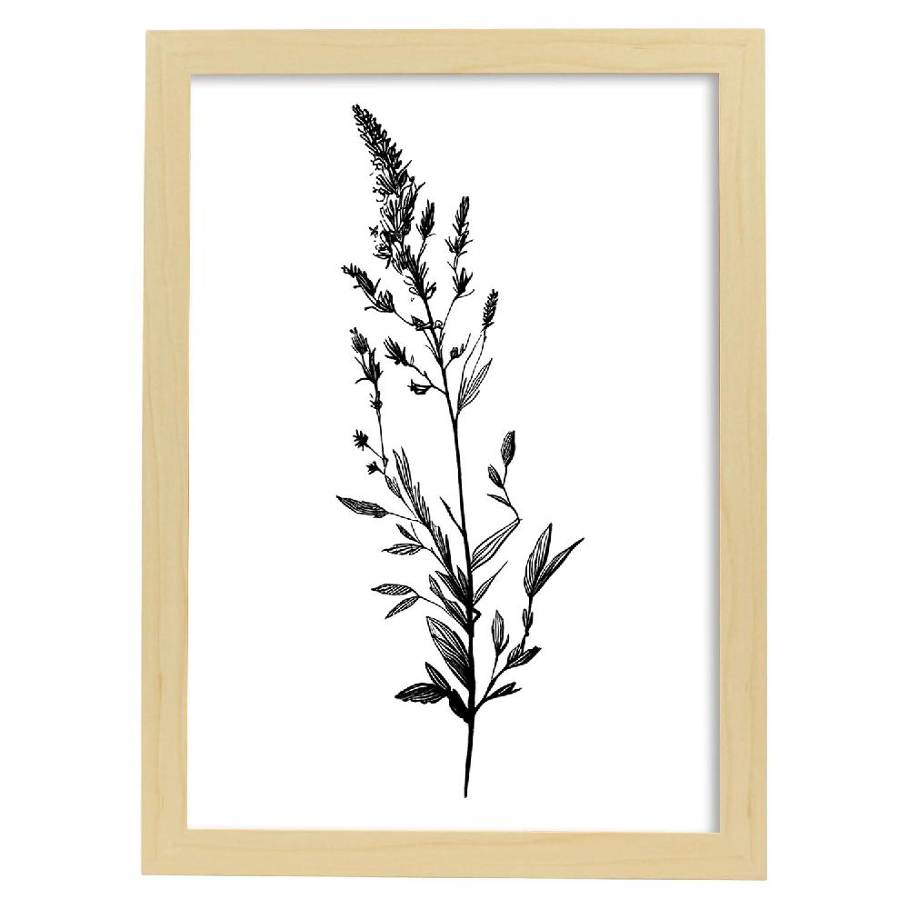 Nacnic Lámina Nacnic De Lavanda Arte Minimalista