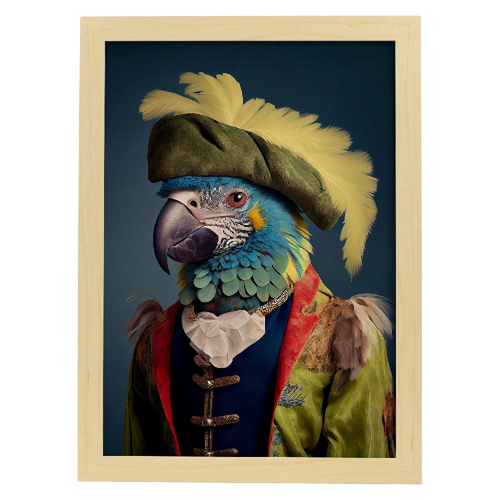 Nacnic Lámina Nacnic De Loro Vestido Estilo Humano