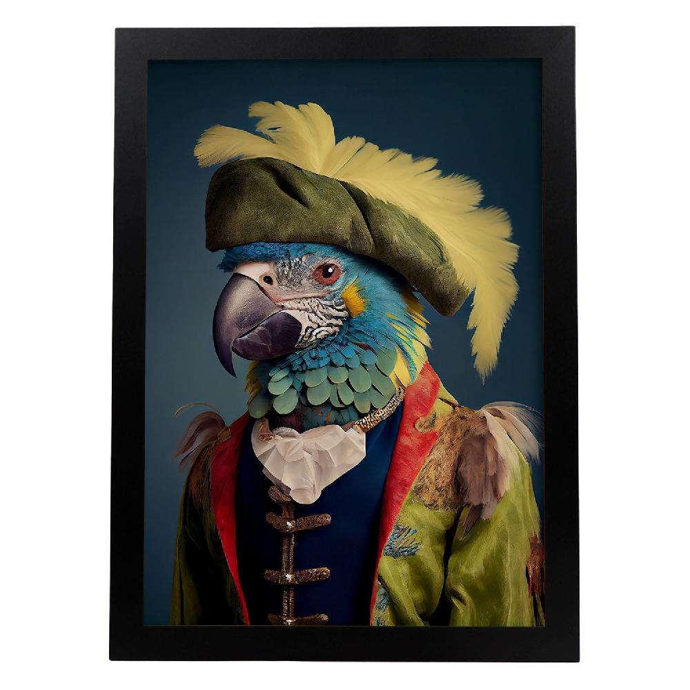 nacnic Lámina Nacnic de Loro Vestido Estilo Humano