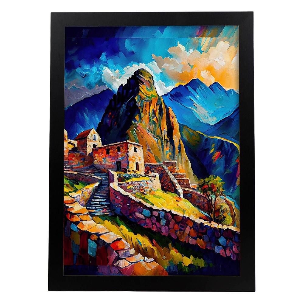 nacnic Lámina Nacnic de Machu Picchu en Óleo