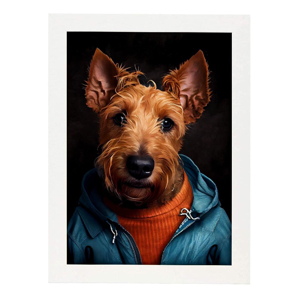 Nacnic Lámina Nacnic De Terrier Irlandés Vestido