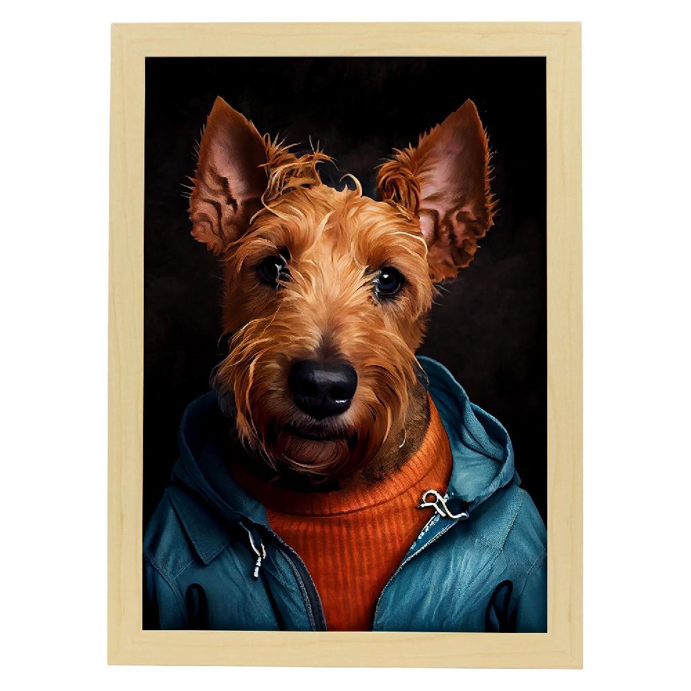 Nacnic Lámina Nacnic De Terrier Irlandés Vestido