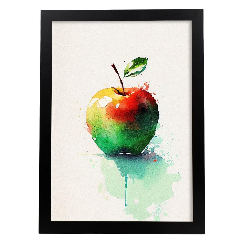 nacnic Lámina Nacnic Manzana Minimalista