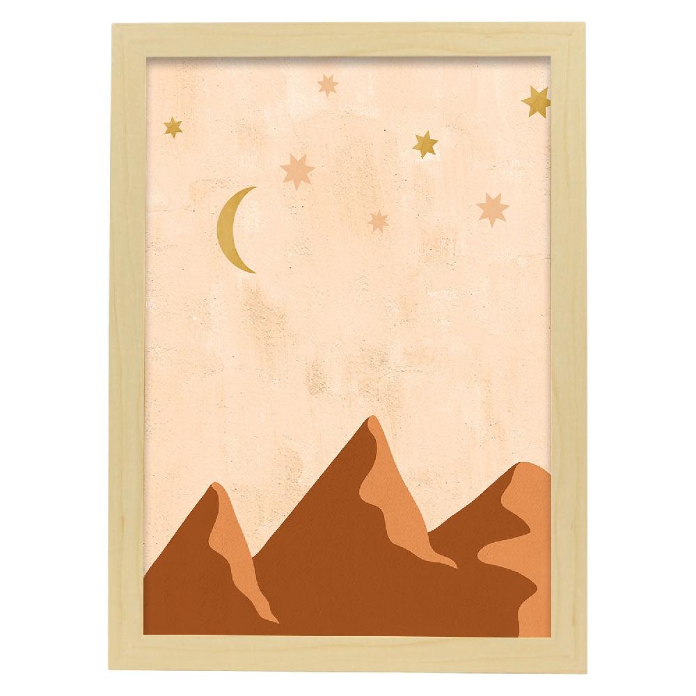 Nacnic Lámina Naturaleza 18 En Tonos Marrones