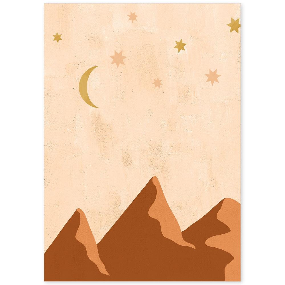 nacnic Lámina Naturaleza 18 en Tonos Marrones