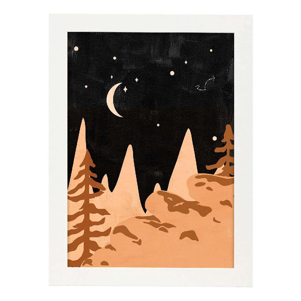 Nacnic Lámina Naturaleza 19 En Tonos Marrones