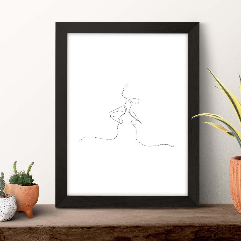 Nacnic Lámina Nórdica De Beso De Pareja