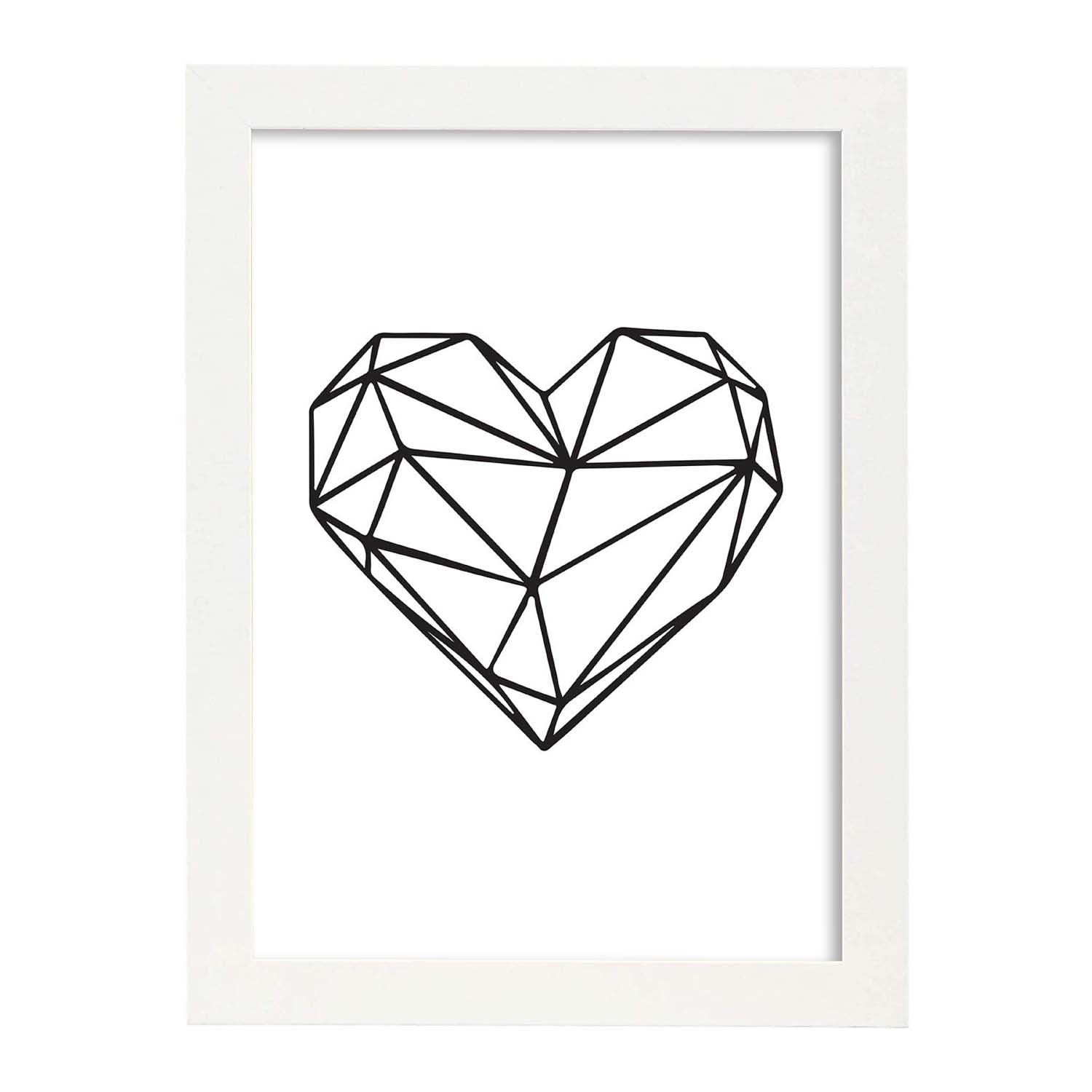 Nacnic Lámina Nórdica De Corazón Ilustrado