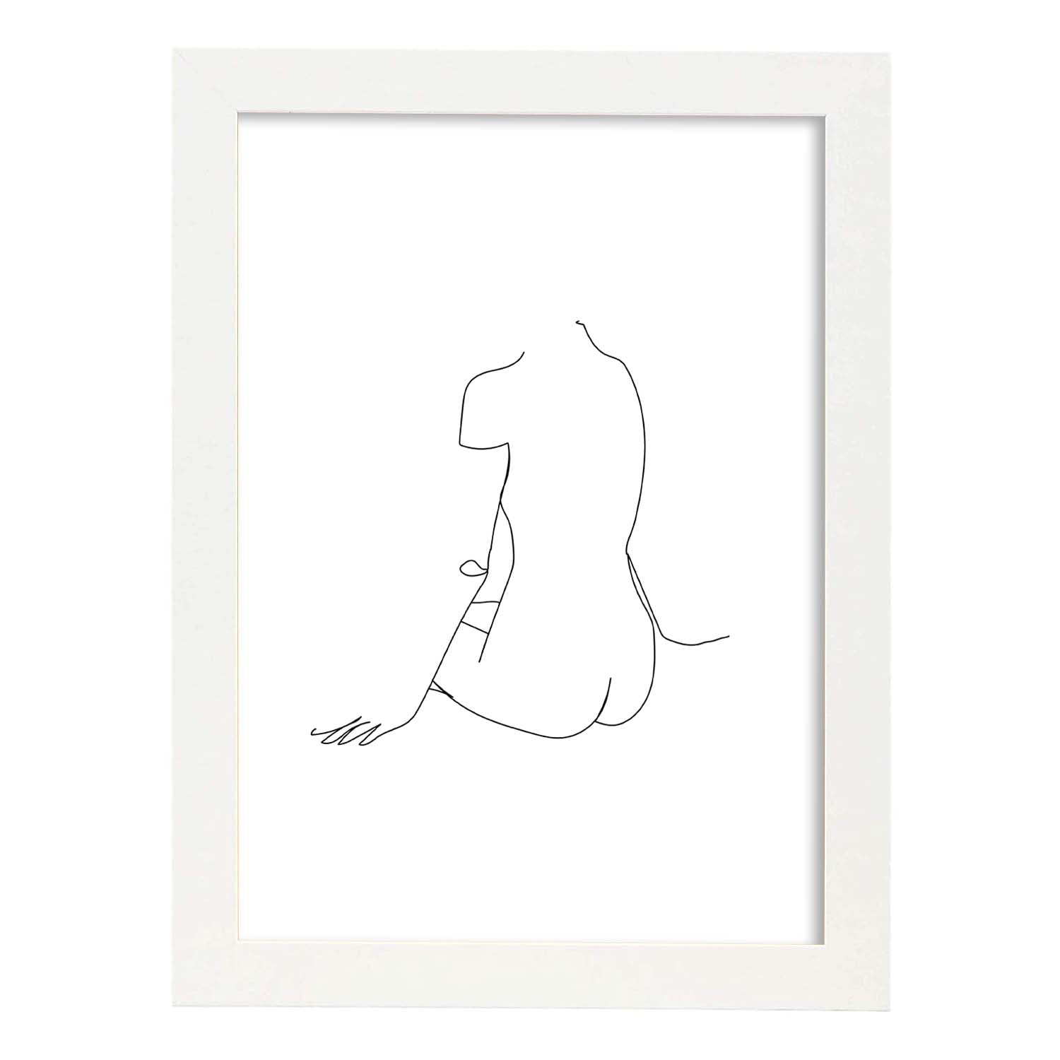 Nacnic Lámina Nordica De Cuerpo Mujer Espalda 2