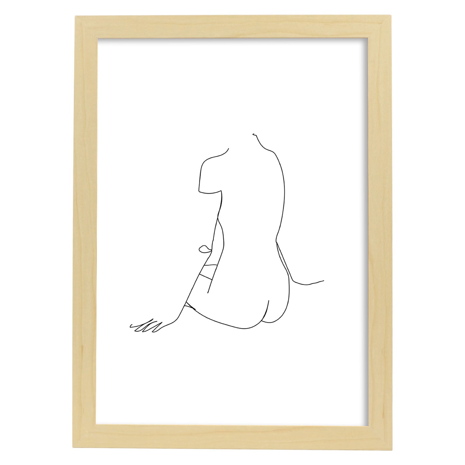 Nacnic Lámina Nordica De Cuerpo Mujer Espalda 2