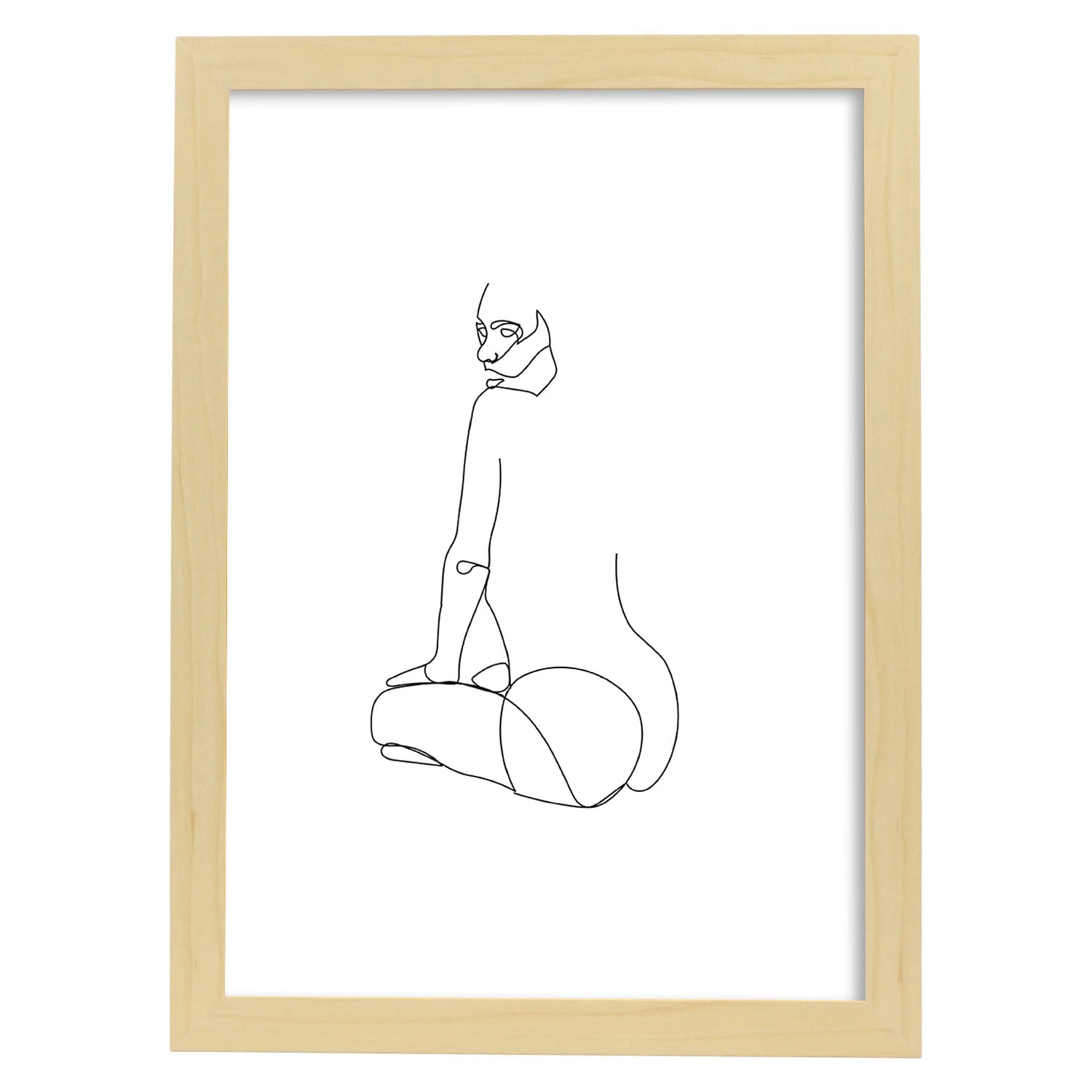 Nacnic Lámina Nórdica De Dibujo De Cuerpo De Mujer