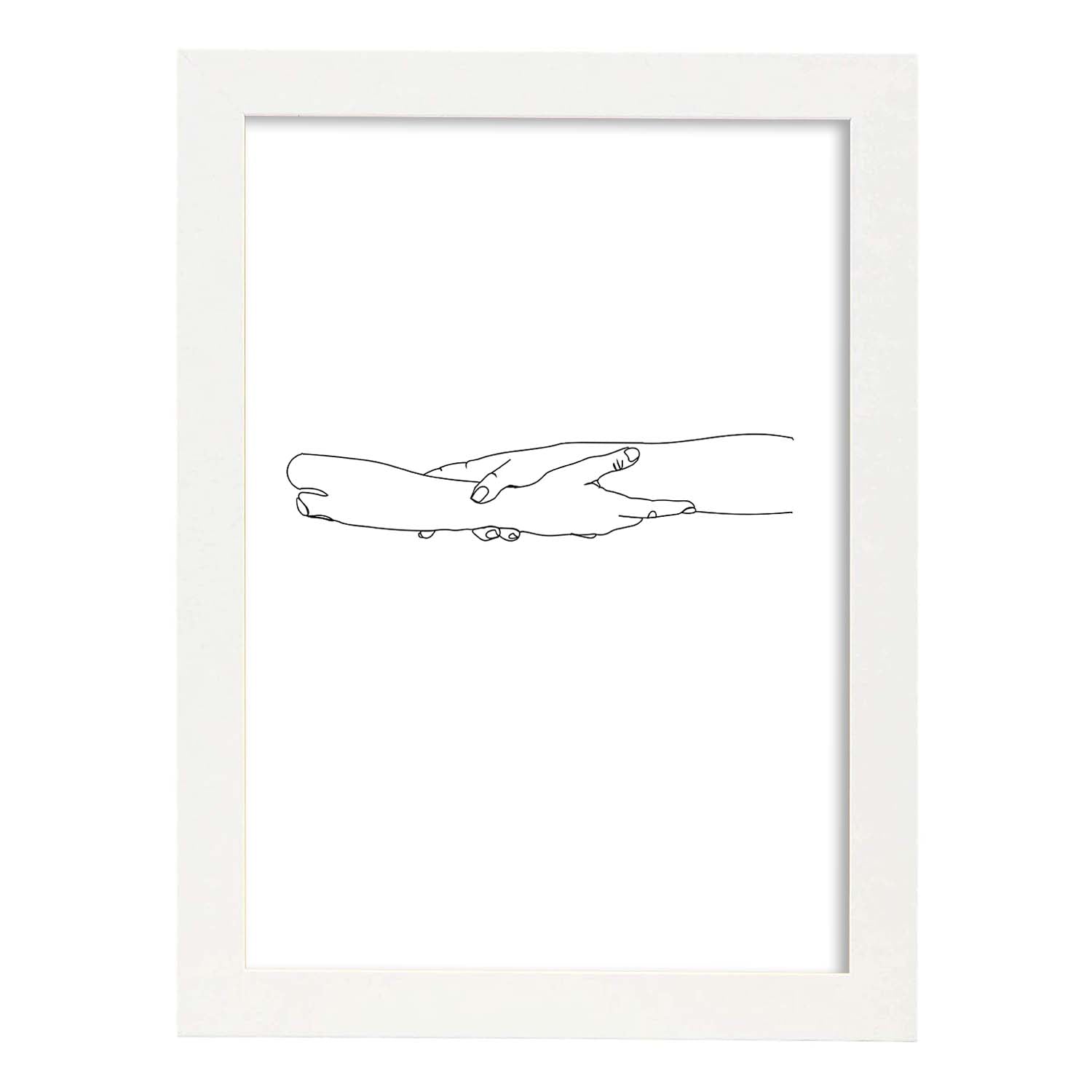 Nacnic Lámina Nórdica De Manos Entrelazadas