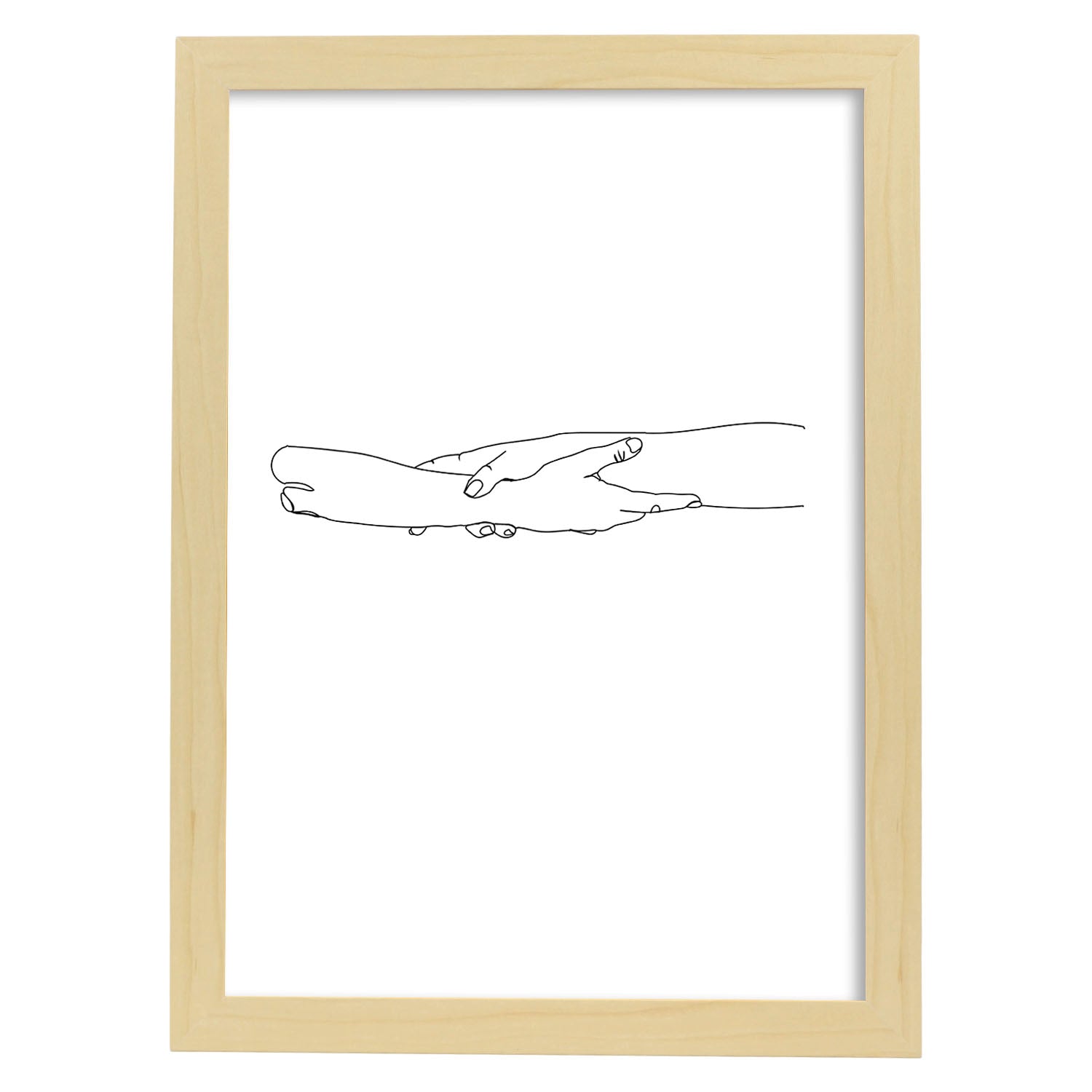 Nacnic Lámina Nórdica De Manos Entrelazadas