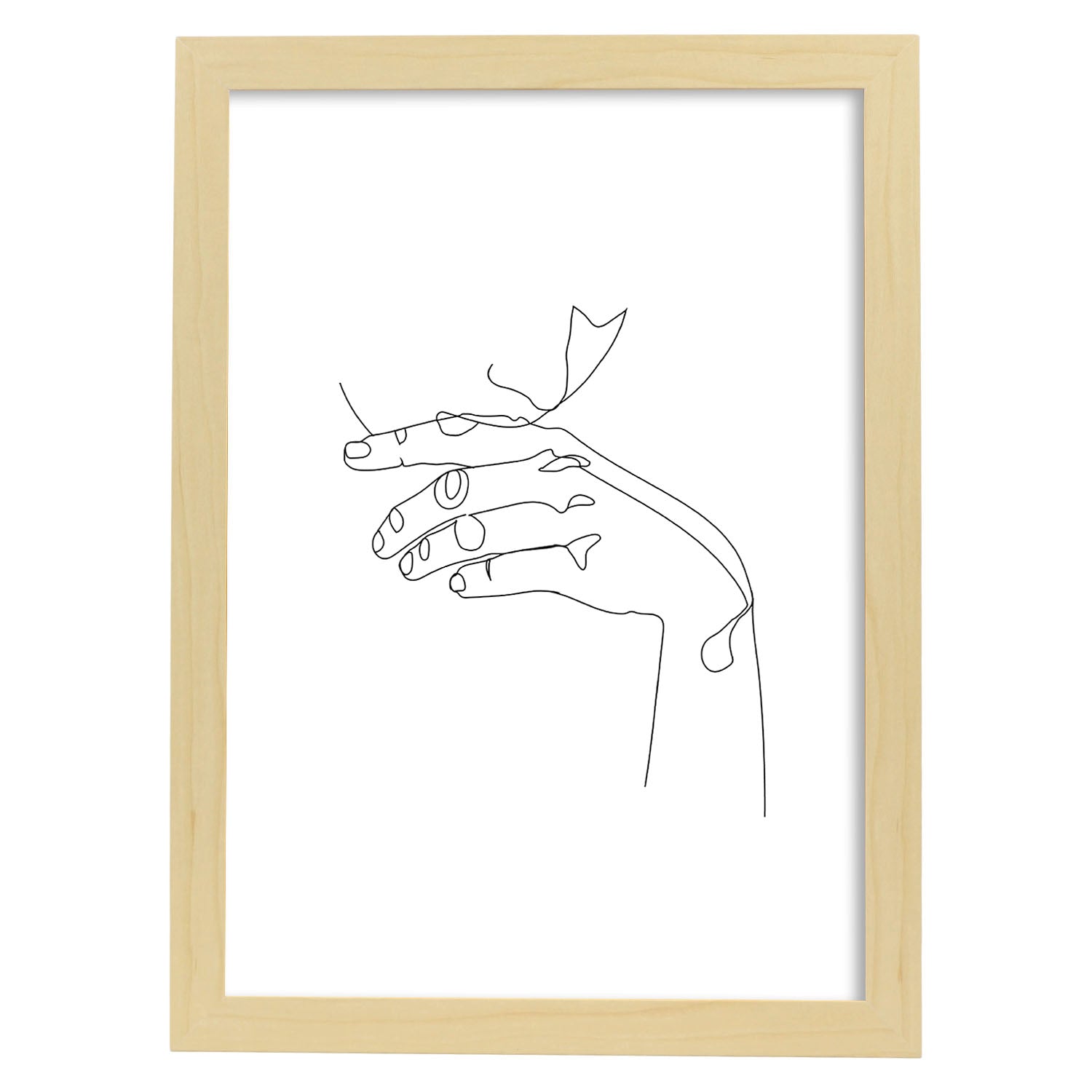 Nacnic Lámina Nórdica De Mujer Soñadora