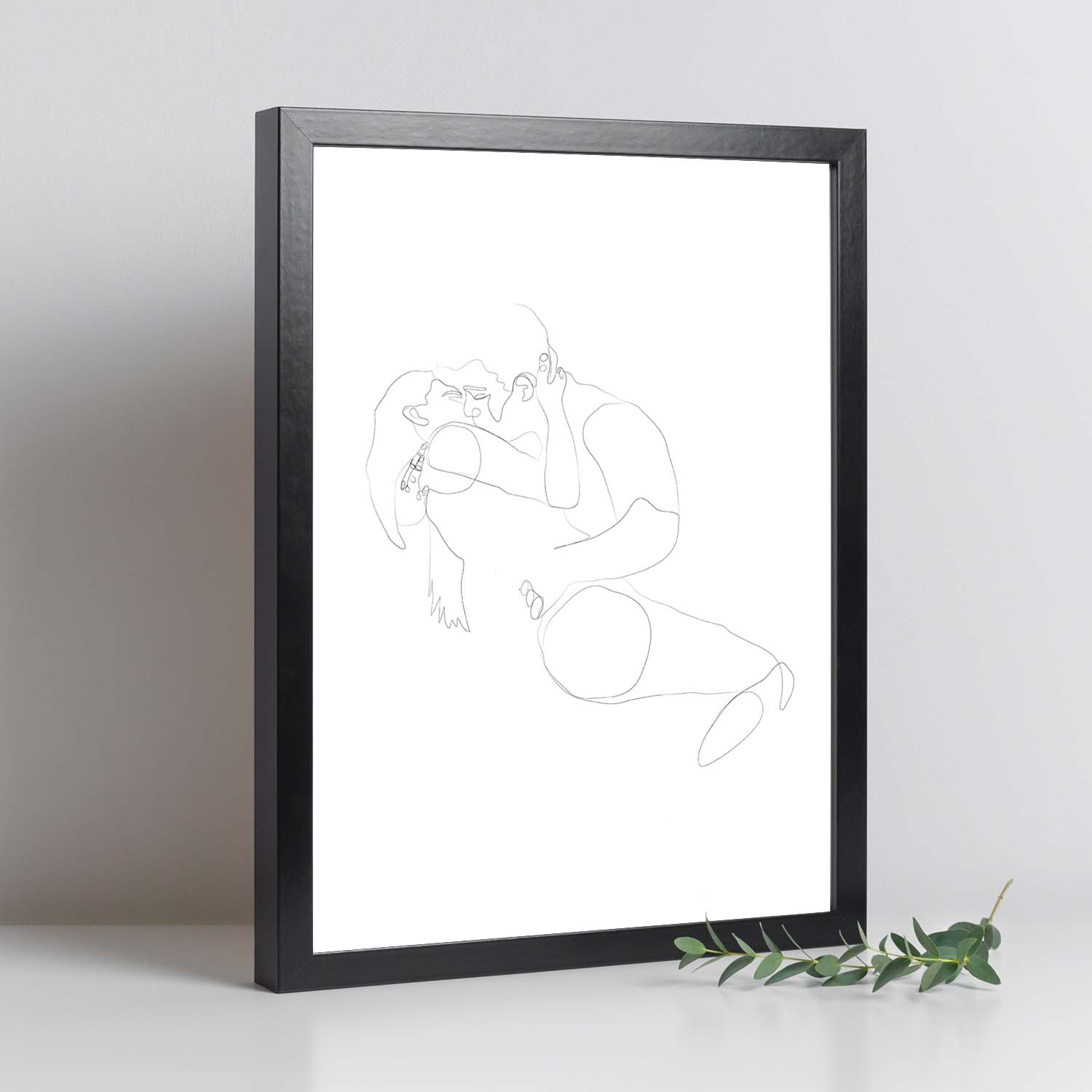 Nacnic Lámina Nórdica De Pareja Abrazada