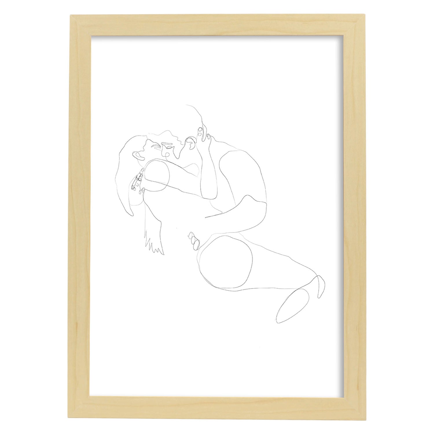 Nacnic Lámina Nórdica De Pareja Abrazada