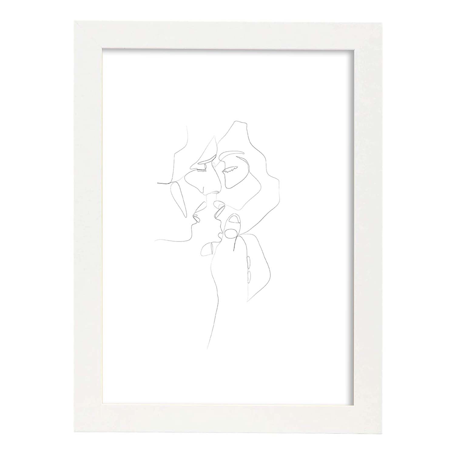 Nacnic Lámina Nórdica De Pareja Besándose