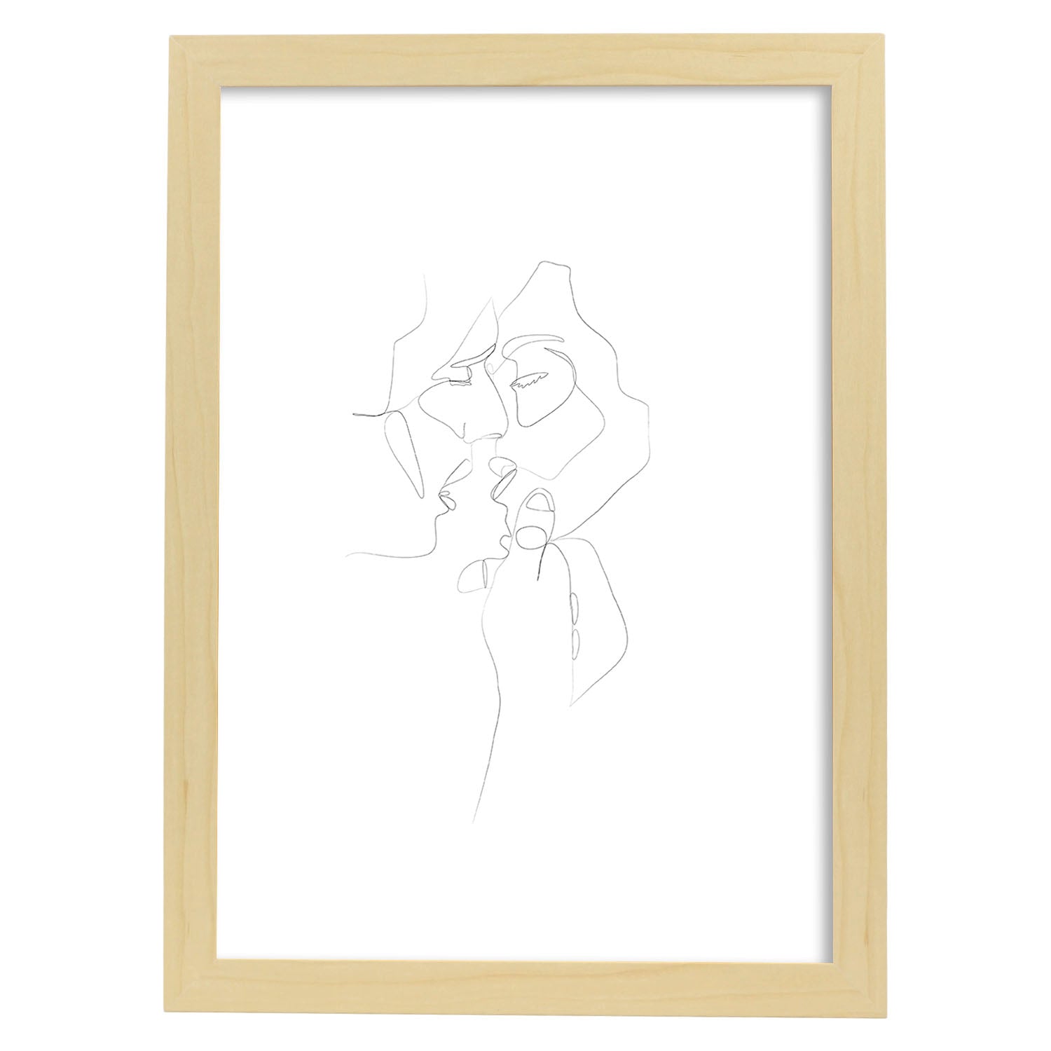 Nacnic Lámina Nórdica De Pareja Besándose