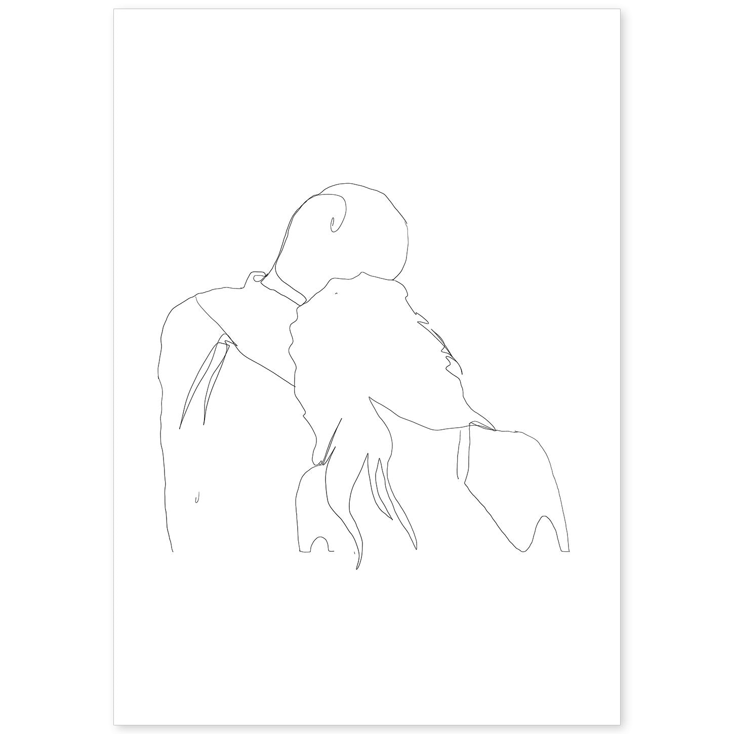 nacnic Lámina nórdica de pareja en línea