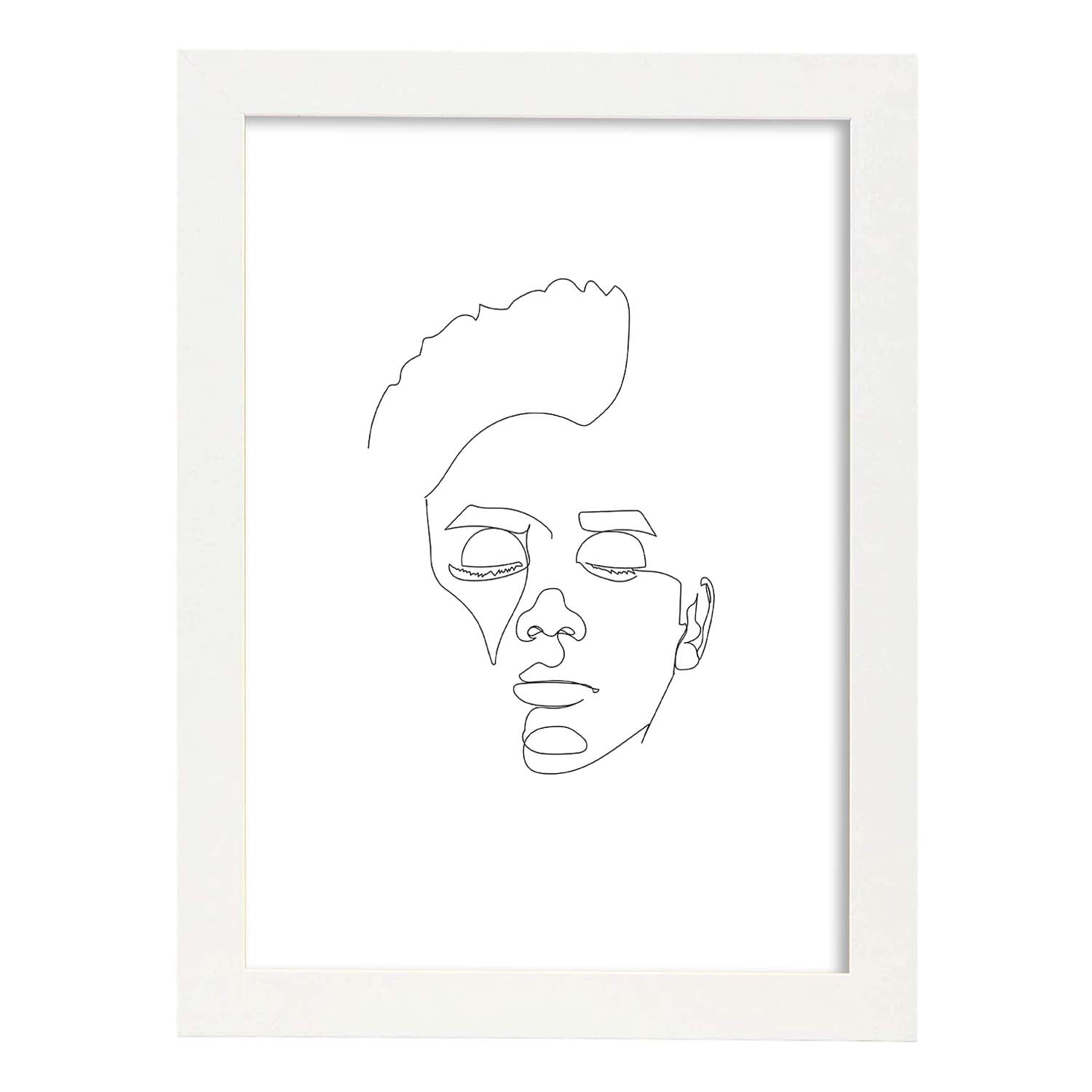 Nacnic Lámina Nórdica De Rostro Masculino 7