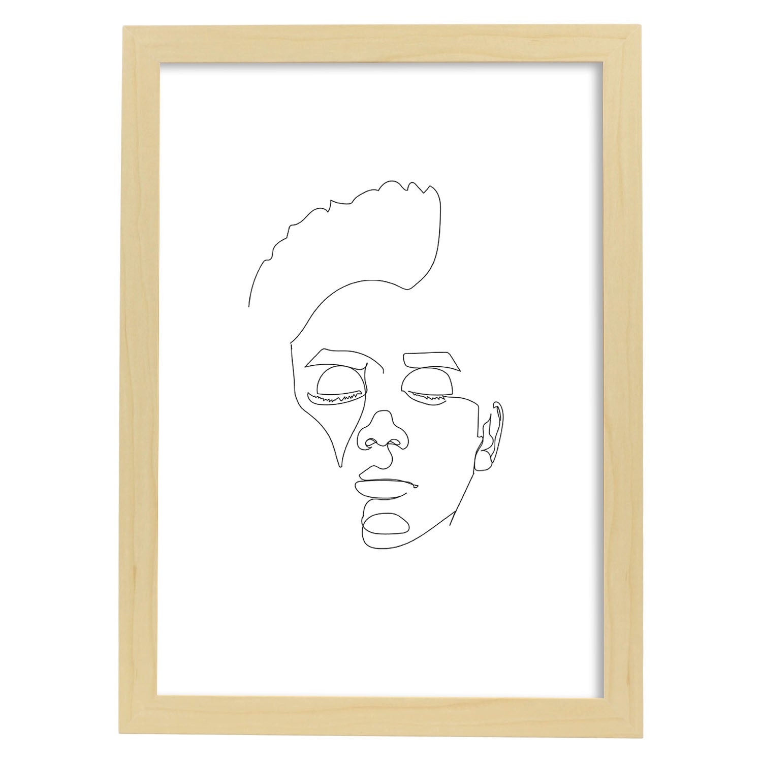 Nacnic Lámina Nórdica De Rostro Masculino 7