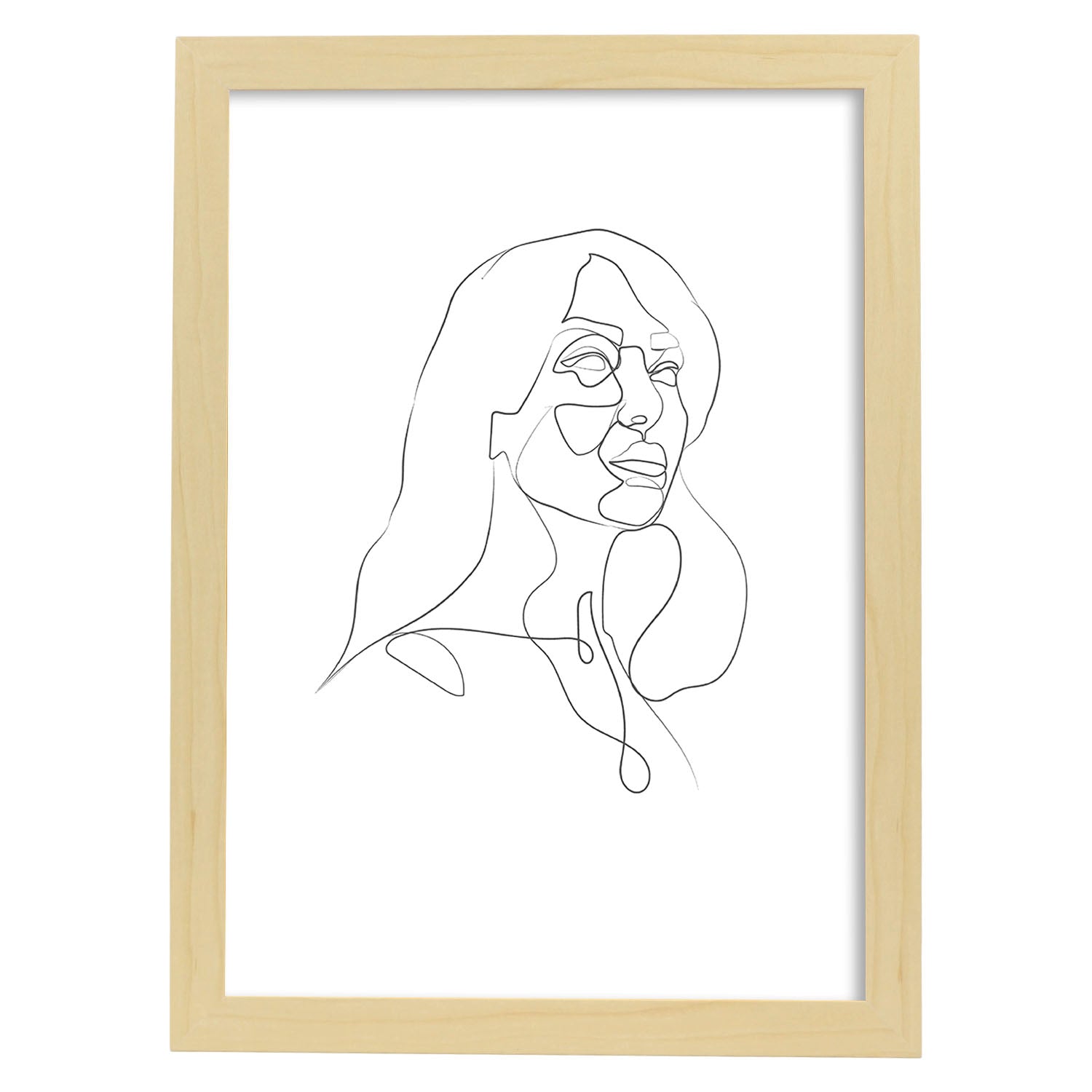 Nacnic Lámina Nórdica De Rostro Mujer 13