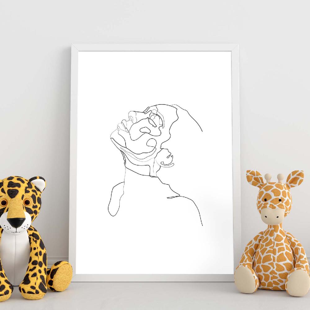 Nacnic Lámina Nordica De Rostro Mujer 19