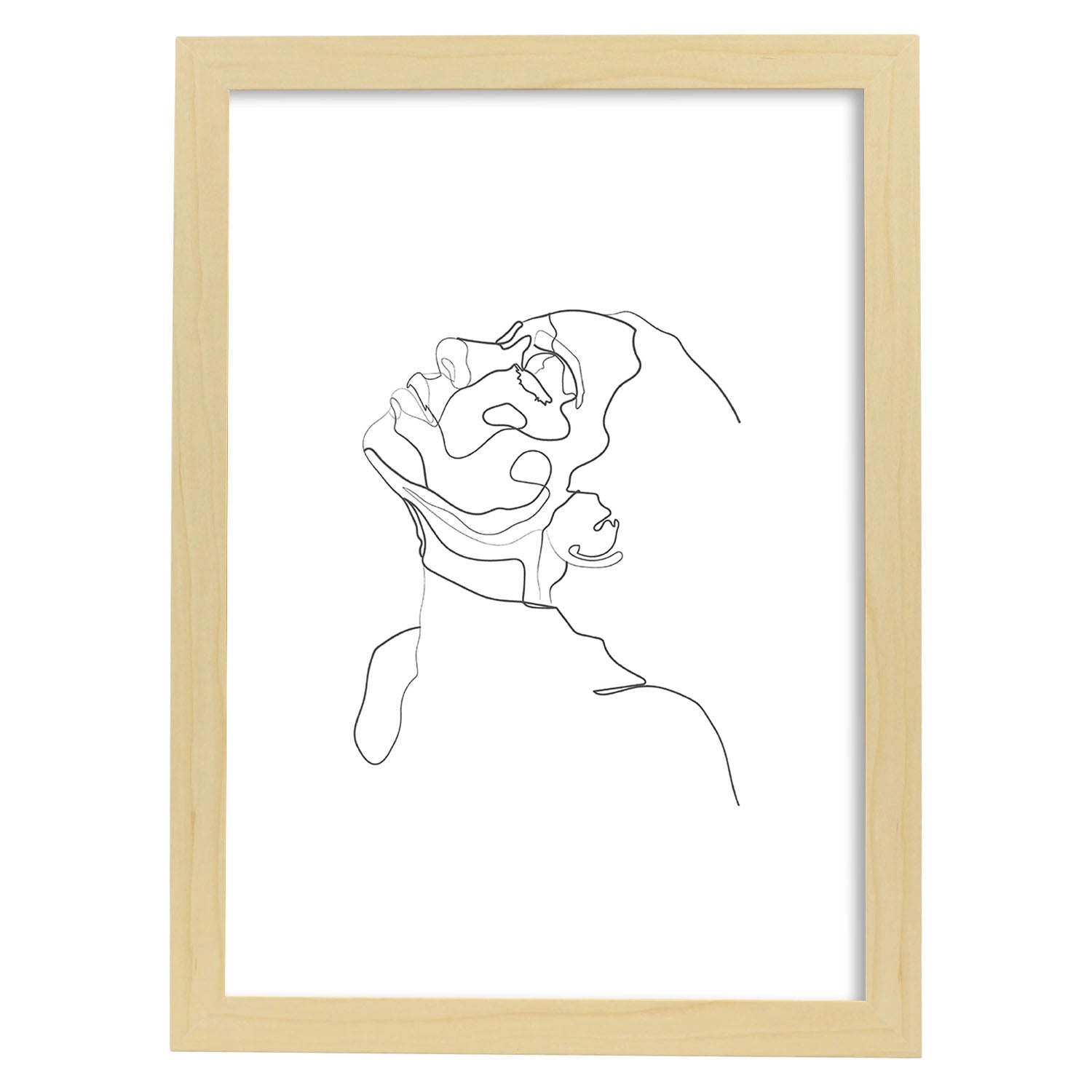 Nacnic Lámina Nordica De Rostro Mujer 19