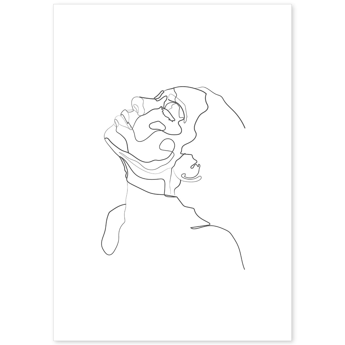 nacnic Lámina nordica de Rostro mujer 19