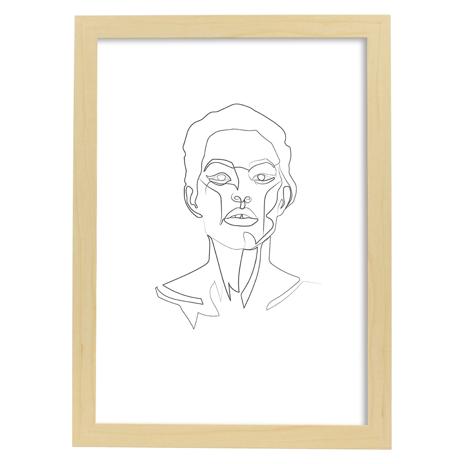 Nacnic Lámina Nórdica De Rostro Mujer