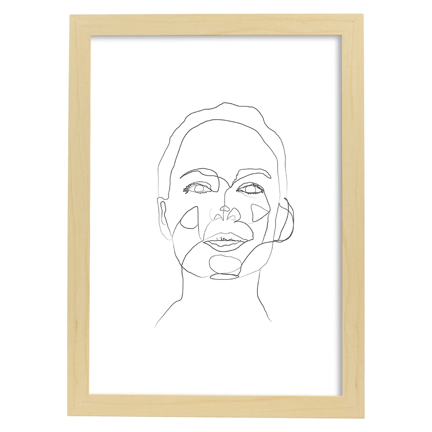 Nacnic Lámina Nórdica De Rostro Mujer 7