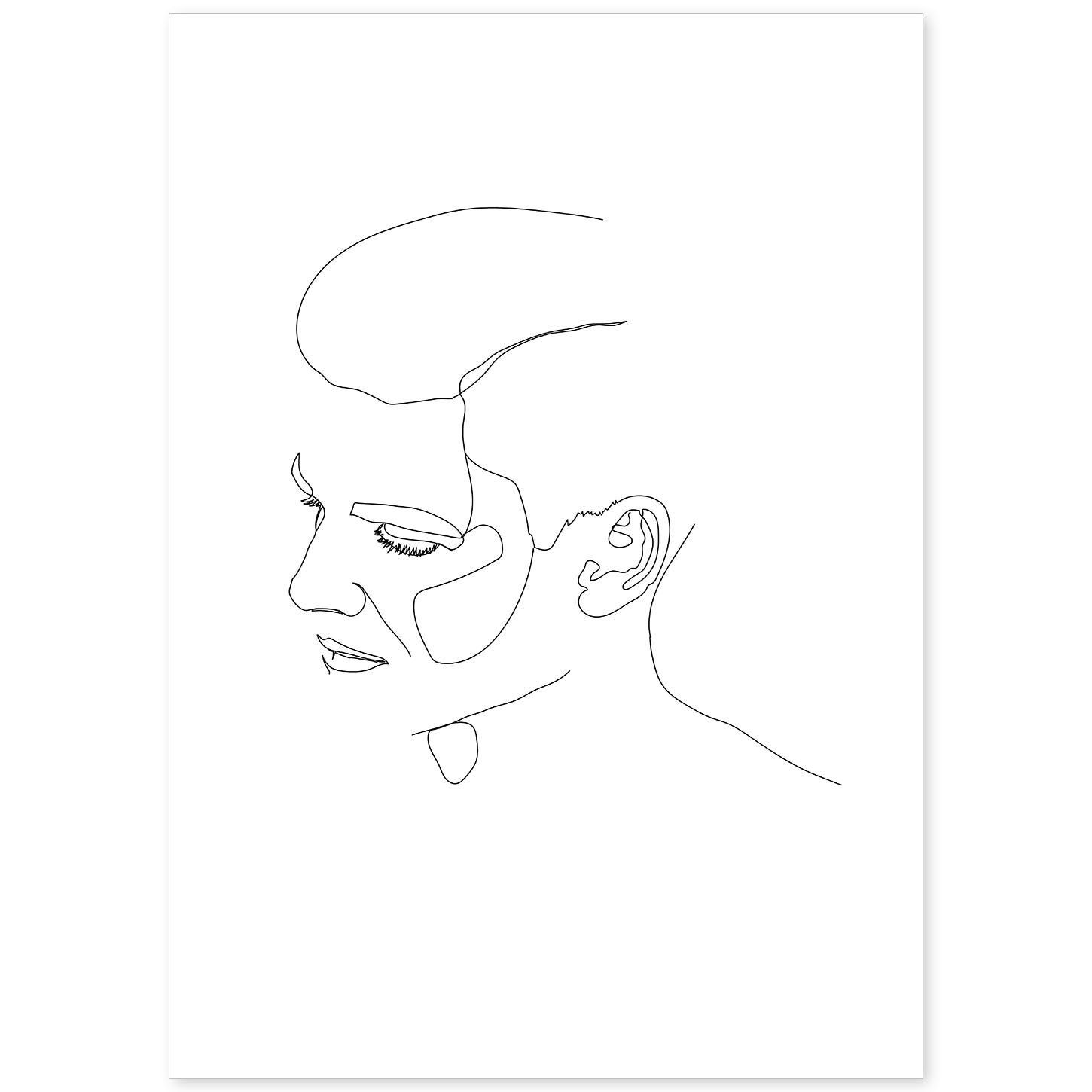 nacnic Lámina Nórdica Rostro Masculino 6