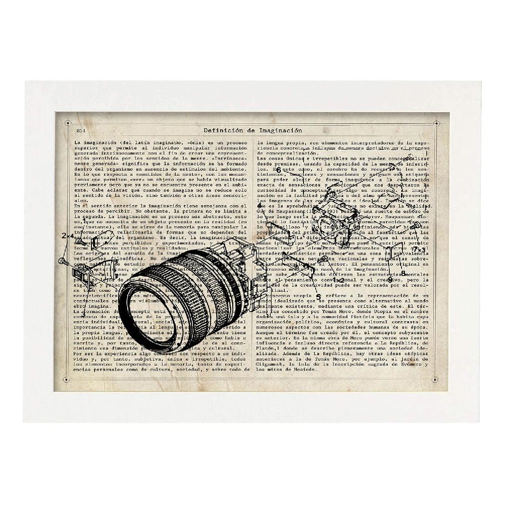 Nacnic Lámina Objetivo Europa De Objetos Vintage