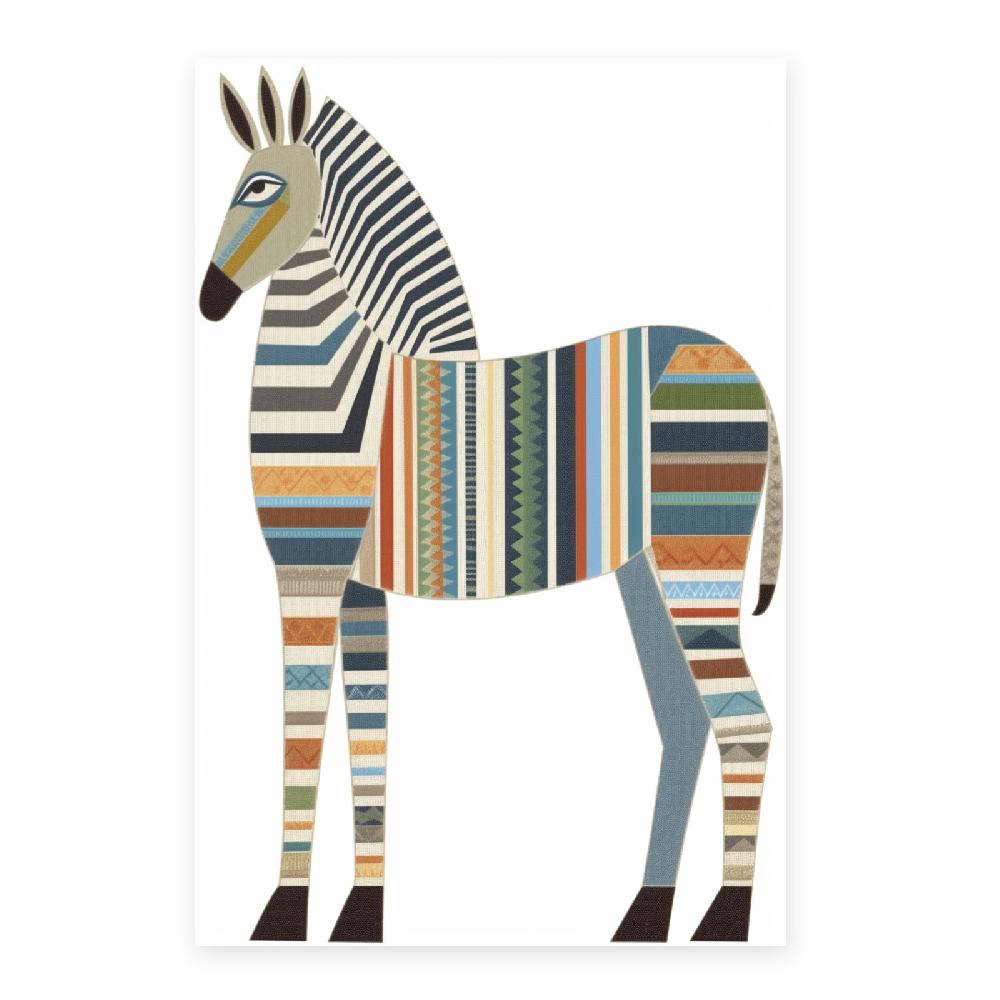Nacnic Lámina Pastel De Cebra Y Estrella