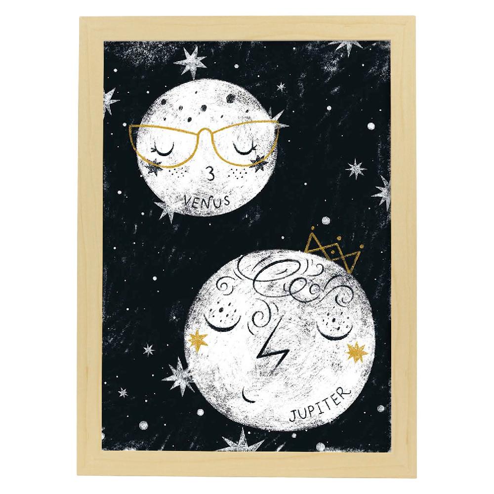 Nacnic Lámina Planetaria Estilo Nórdico Infantil