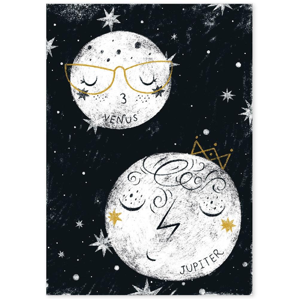 nacnic Lámina Planetaria Estilo Nórdico Infantil