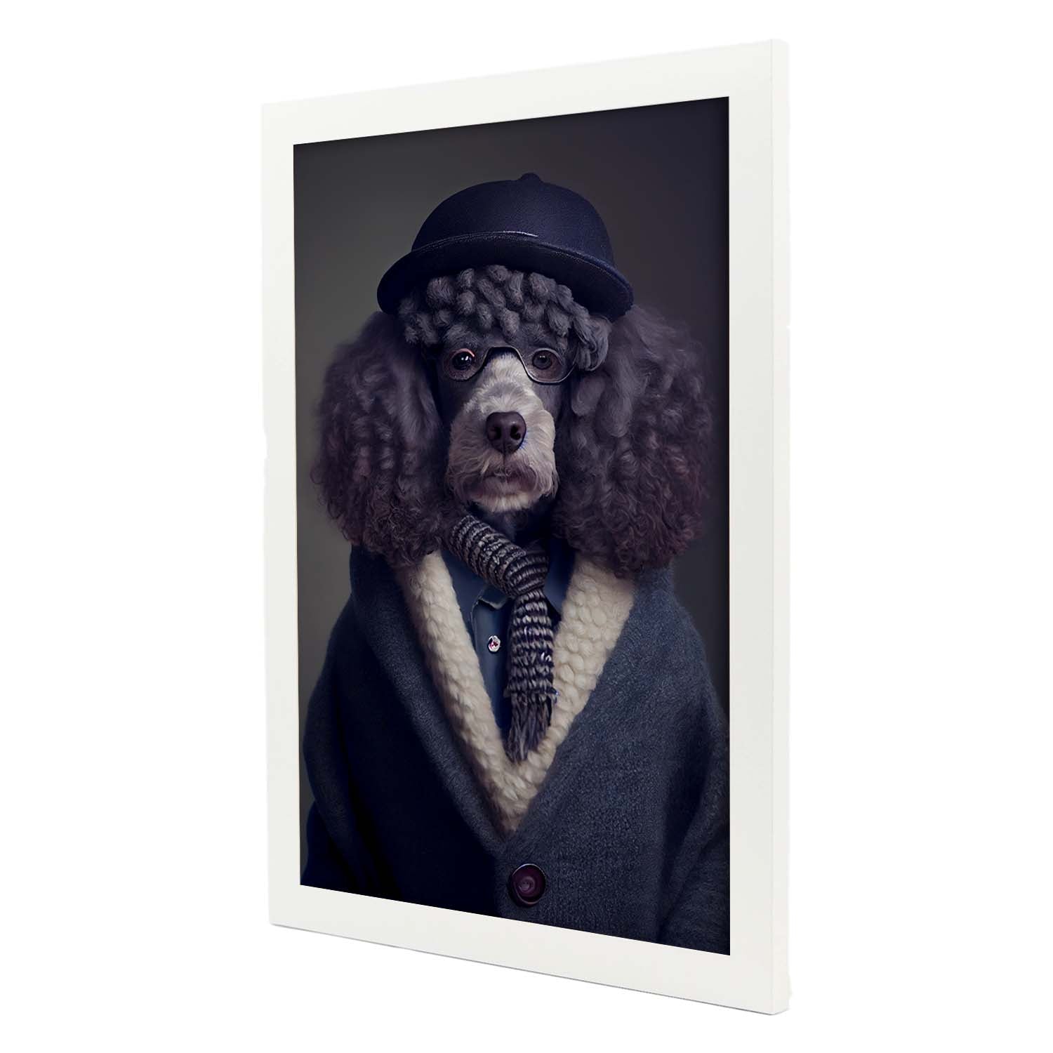 Nacnic Lámina Poodle Negro Con Estilo De Nacnic