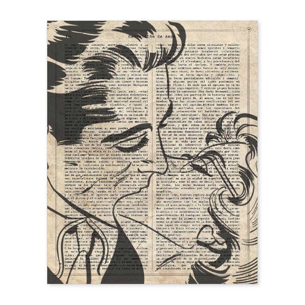 nacnic Lámina Pop Art de Beso Colorido