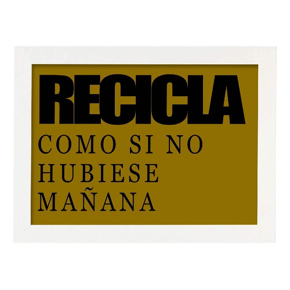 Nacnic Lámina Recicla Con Mensaje Feliz