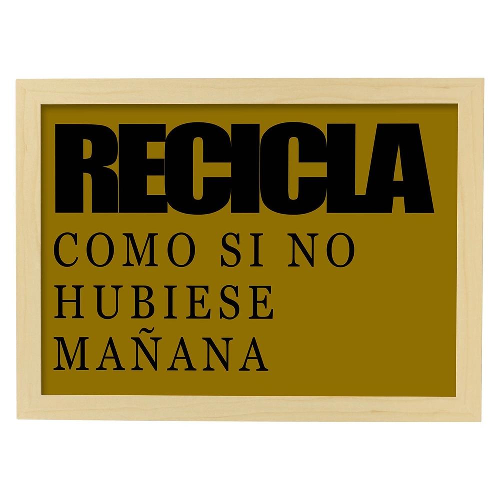 Nacnic Lámina Recicla Con Mensaje Feliz