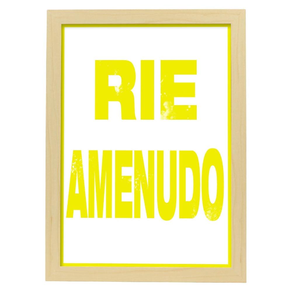 Nacnic Lámina Ríe Amenudo Con Mensaje Feliz