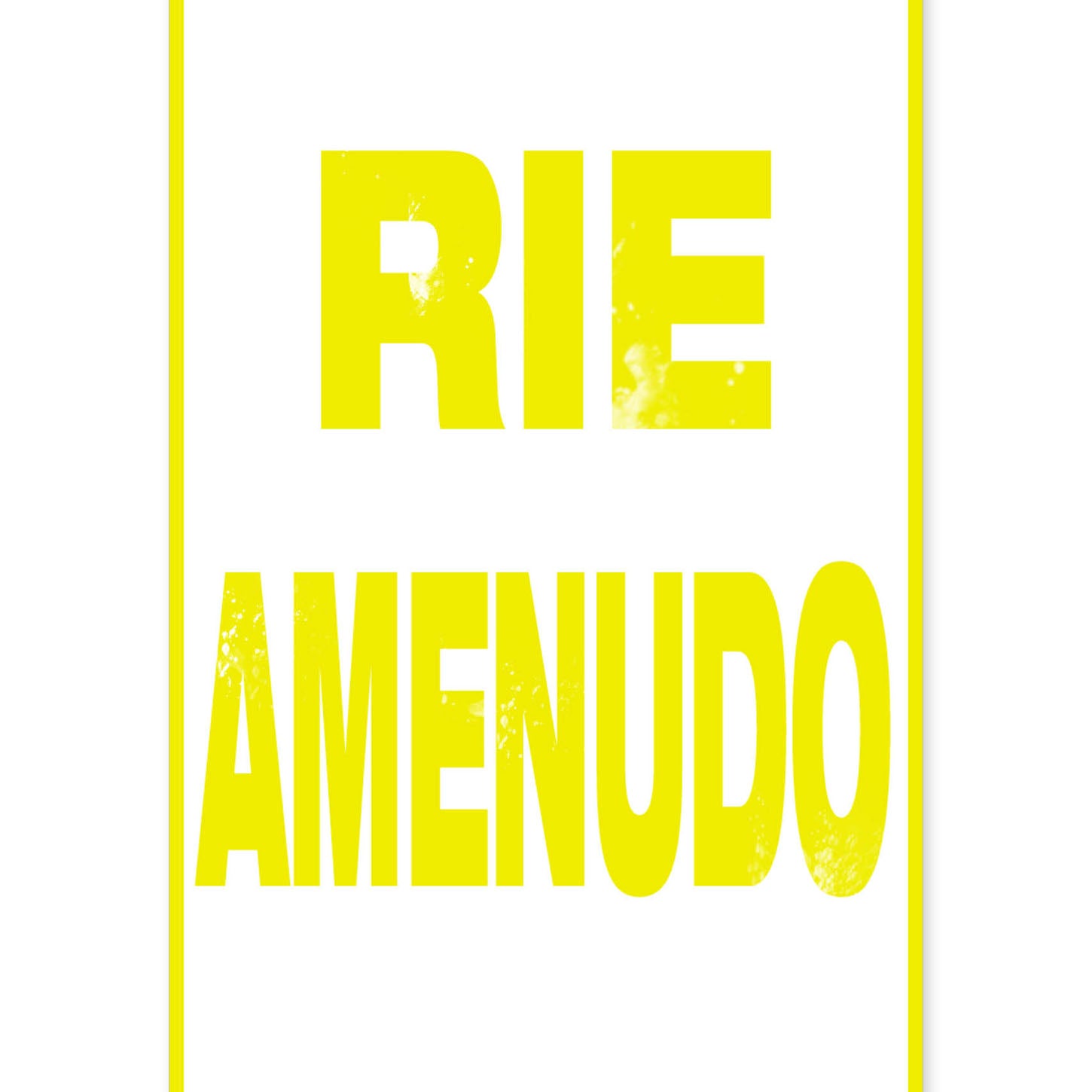 nacnic Lámina Ríe Amenudo con mensaje feliz