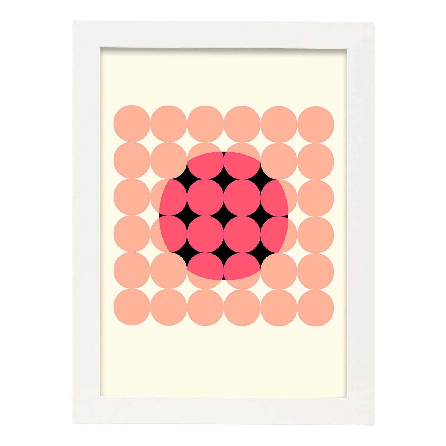 Nacnic Lámina Rosa Geométrica En Tonos Pastel